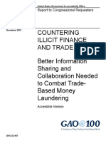 COUNTERING ILLICIT FINANCE AND TRADE - GAO Report