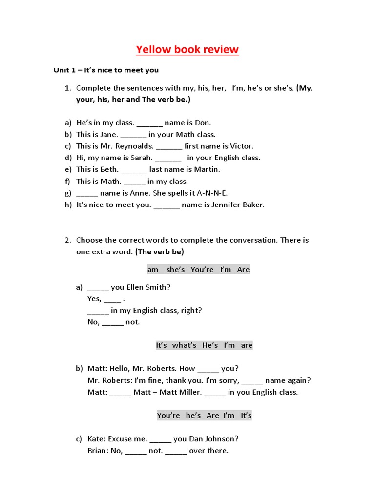 Yellow Book Review PDF