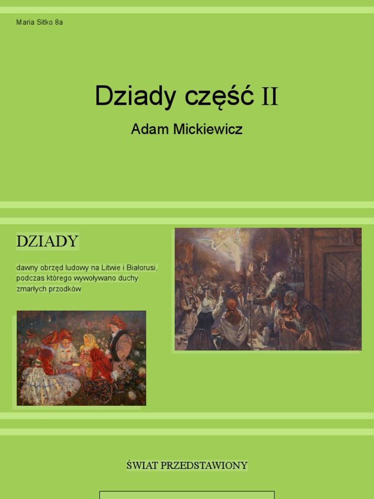 Ile Stron Ma Dziady Cz 2 Dziady cz2 | PDF