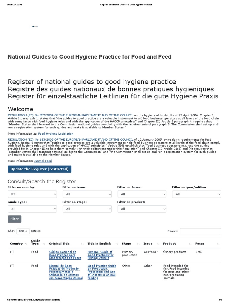 National Guides to Hygiene Practices | PDF | Hazard Analysis And ...