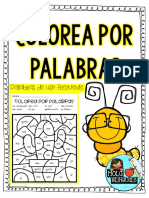 Colorea Por Palabras: Palabras de Uso Frecuente