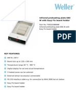 Datasheet Infrared Preheating Plate 600 W With Easy Fix Board Holder T0053338699N