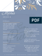 Menu Eventos San Pietro