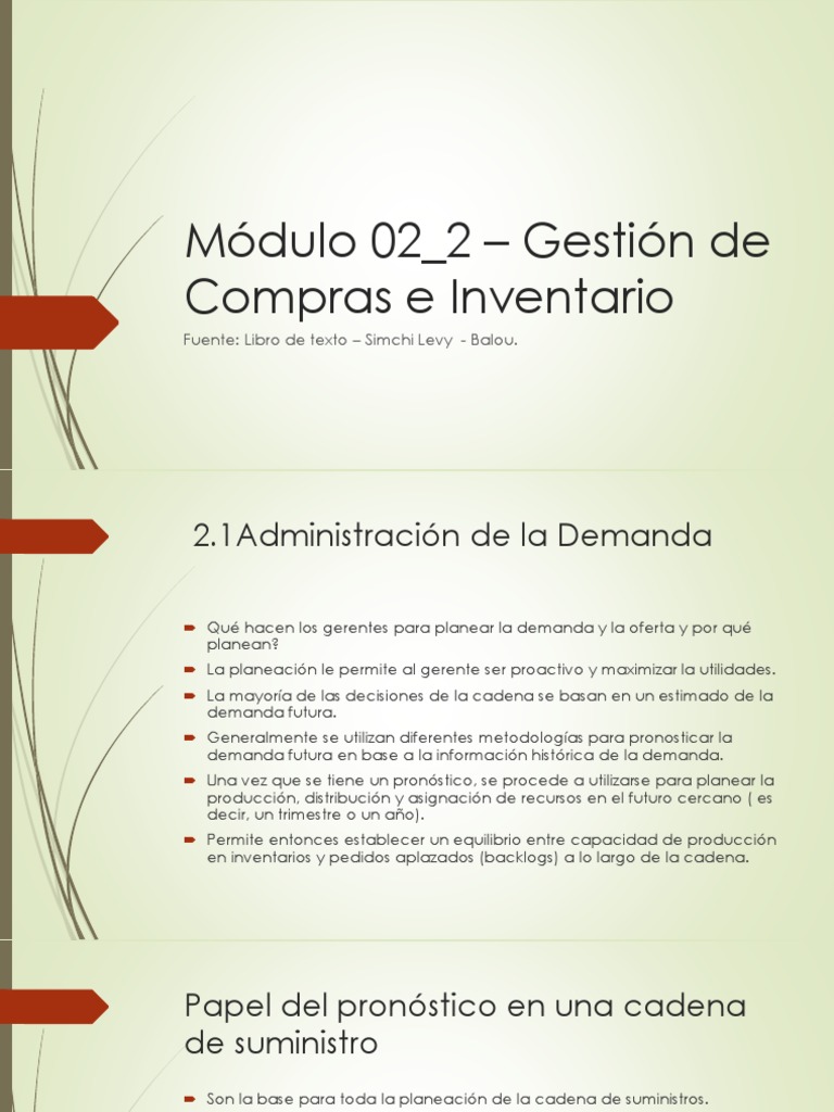 02 - 2 Gestión de Compras e Inventario 2H2021 | PDF | Inventario ...