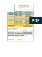 Cronograma de Evaluaciones Cuarto Periodo Grado Tercero