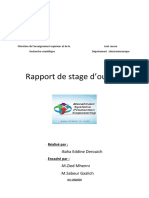 Rapport de Stage