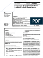 842-1983 - Apresentação de Projetos de Aterros de Resíduos Industriais Perigosos