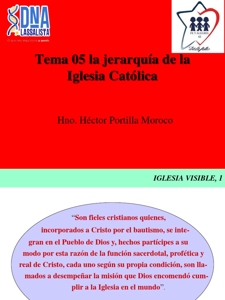 Tema 05 La Jerarquia de La Iglesia Católica | PDF | Iglesia Católica ...