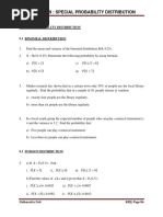 CH9 Special Probability Distribution