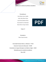 Paso 4 - Estrategias para La Solución de Problemas Matemáticos - Grupo 65