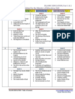 Curriculum and Table of Content Part 1 and 2