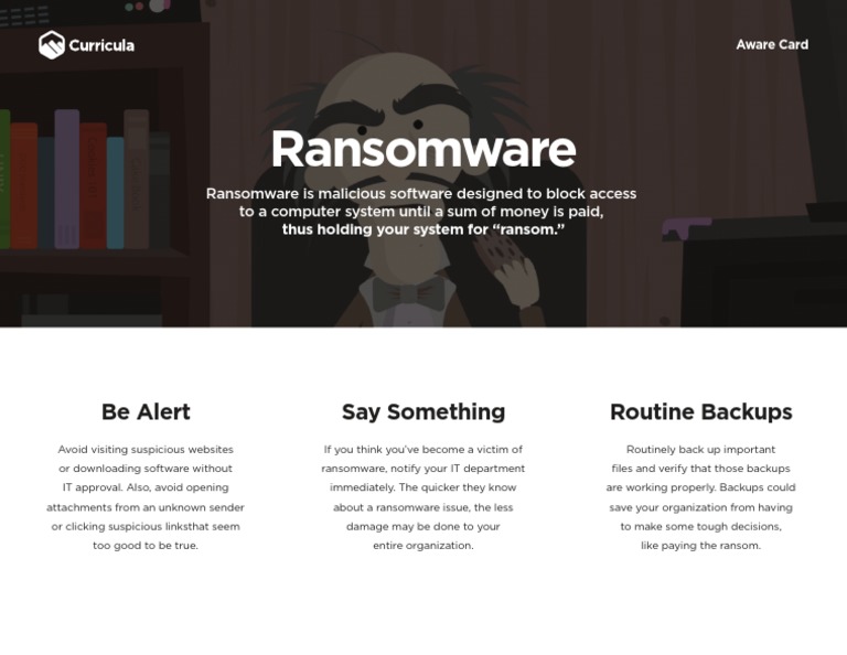 Curricula Ransomware Card | PDF