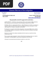 Media Release - Iola Paramedic Arrested by KBI