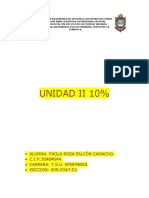 Unidad II 10% 