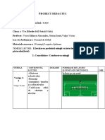 Proiect Didactic Fotbal, Subgrupa 1 EFS, Săptamâna 13