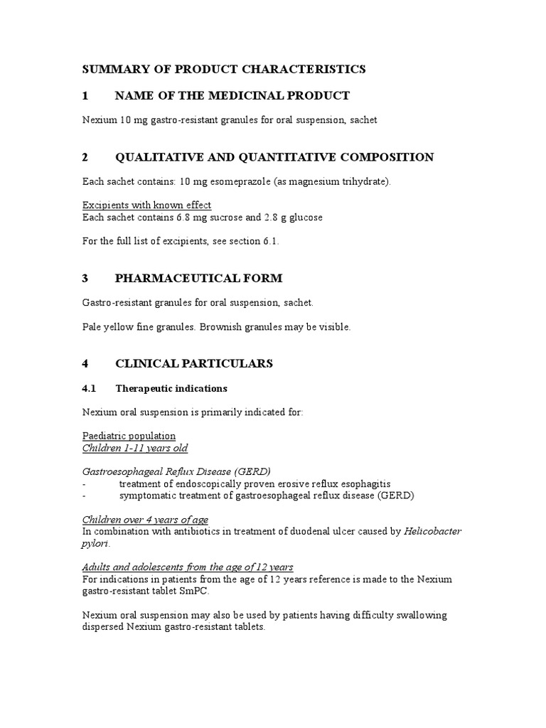 Uk spc nexium sachet 10mg dress update gi 21 0012a pdf