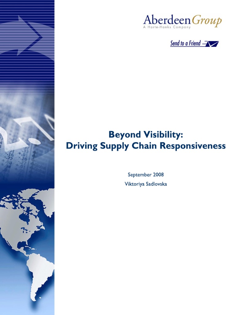Beyond Visibility Driving Supply Chain Responsiveness | PDF