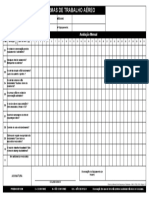 Check List Plataforma Aérea de Trabalho - 2019 - Validar