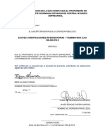 Certificacion - No Forma Parte de Un Grupo Empresarial