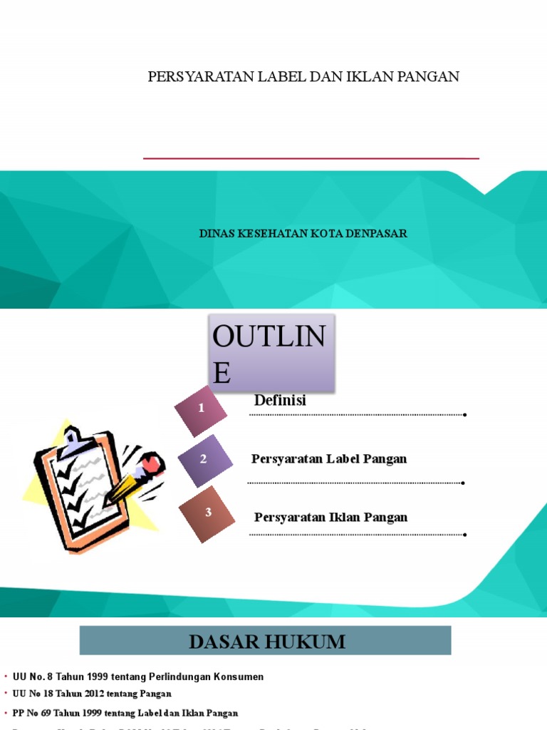 Persyaratan Label dan Iklan Pangan | PDF