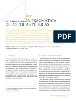 Feinstein Osvaldo "Evaluación Pragmática de Politicas  Públicas"
