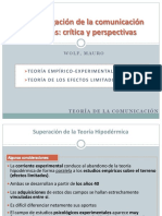 La Investigación de La Comunicación de Masas - Teoría Psicológico-Experimental y Efectos Limitados