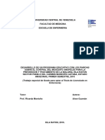 Prog Educ Con Los Piaroas S El Control Del Mosquito Anofeles para La Prev y Tto de La Malaria Pto