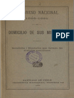 Congreso Nacional: Domicilio de Sus Miembros