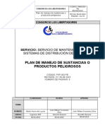 Plan de Manejo de Sustancias Peligrosas