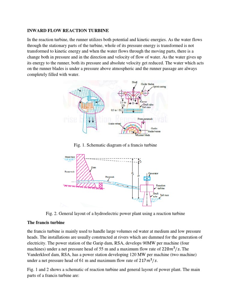 Inward Flow Reaction Turbine Overview | PDF | Turbine | Motion (Physics)