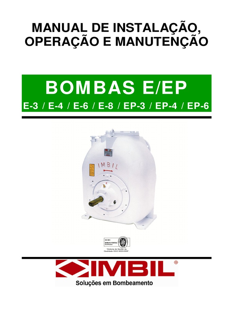 Manual Imbil E-6 Flotador | PDF | Bomba | Eixo