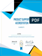 Product Support Accreditation - Certificate (2)