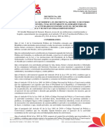 Decreto Municipal No. 030 de 2022