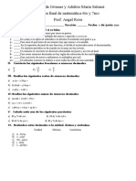 3-6-23examen Final de Matematica de 6to y 7mo