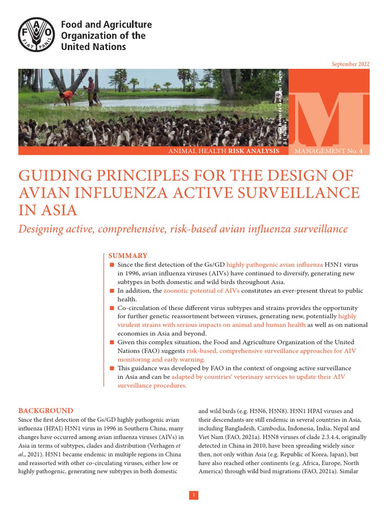 Avian Influenza Surveillance Guidelines | PDF | Avian Influenza | Influenza