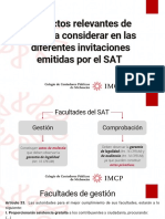 Aspectos Relevantes Invitaciones Por El SAT