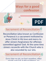 Ways For A Good Confession