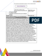 Formato de Ficha Informativa en Blanco