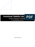 Inversiones Falabella Ltda. y Filiales: Estados Financieros Consolidados 31 de Diciembre de 2014