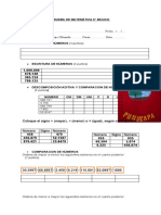 PRUEBA DE MATEMATICA 6° Adaptada