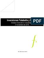 Inversiones Falabella y Filiales: Estados Financieros Consolidados 31 Diciembre de 2016