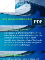 Signs of Hydrometeorological Hazards