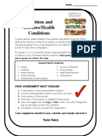 Nutrition and Disease Health Condition Poster