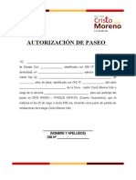 Autorizacion de Menor