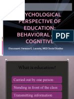 An Introduction To Educational Psycholog