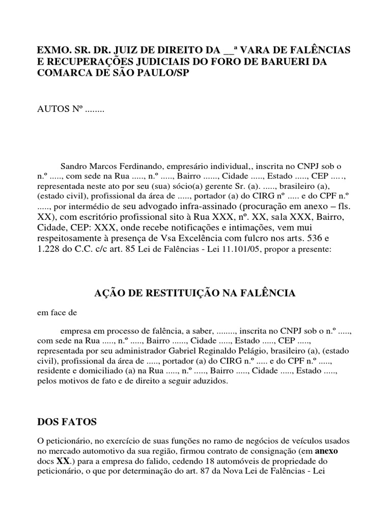 pedido-de-restitui-o-na-fal-ncia-pdf-posse-jur-dico-propriedade