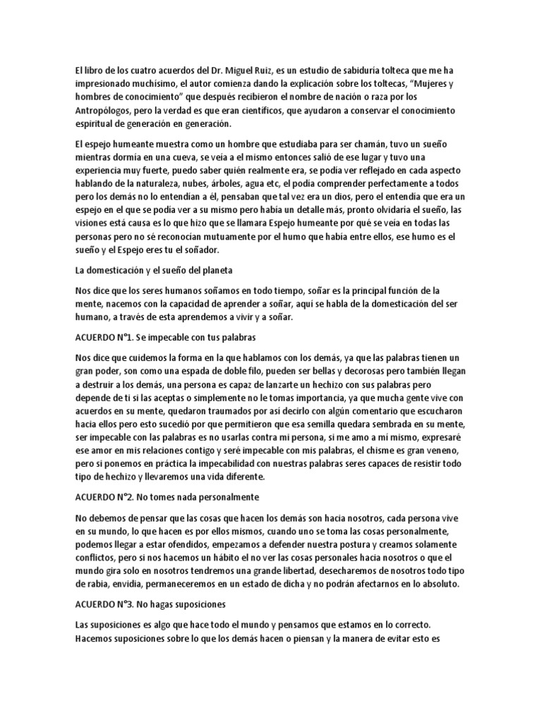 Resumen Los Cuatro Acuerdos PDF - 1685137375