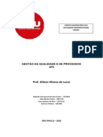 Aps - Gestão Da Qualidade e Processos