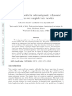 Dimension Results For Extremal-Generic Polynomial Systems Over Complete Toric Varieties