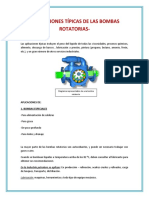 Aplicaciones Tipicas de Las Bombas Rotatorias